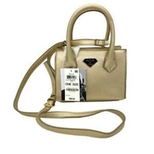 Mateo for INC International Concepts Womens Crossbody Diana Gold Bag NEW